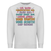 Dove Grey let them Premium Sweatshirt - MaliasSmallBusiness