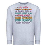 Heather Grey let them Premium Sweatshirt - MaliasSmallBusiness