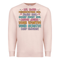 Pale Pink let them Premium Sweatshirt - MaliasSmallBusiness