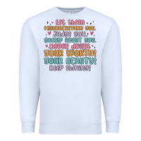 White let them Premium Sweatshirt - MaliasSmallBusiness