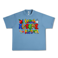Pebble Blue i teach ausome kids autism teacher Urban Heavy Tee - Zillion Design Studio