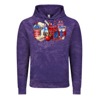 Cloud Purple 4th of july teacher coffee cups Vintage Hoodie - Zillion Design Studio