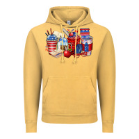 Vintage Mustard 4th of july teacher coffee cups Vintage Hoodie - Zillion Design Studio