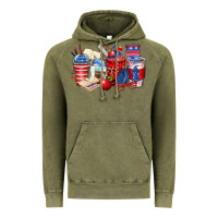 Vintage Olive 4th of july teacher coffee cups Vintage Hoodie - Zillion Design Studio