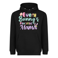 Black every bunny's favorite mama Heavyweight Hoodie - MaliasSmallBusiness