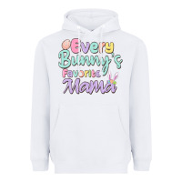 White every bunny's favorite mama Heavyweight Hoodie - MaliasSmallBusiness