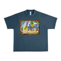 Midnight Navy summer time pineapple and  beach Urban Heavy Tee - BarkalooDesign