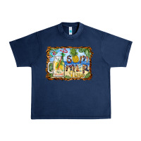 Navy summer time pineapple and  beach Urban Heavy Tee - BarkalooDesign