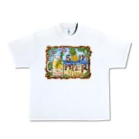 White summer time pineapple and  beach Urban Heavy Tee - BarkalooDesign