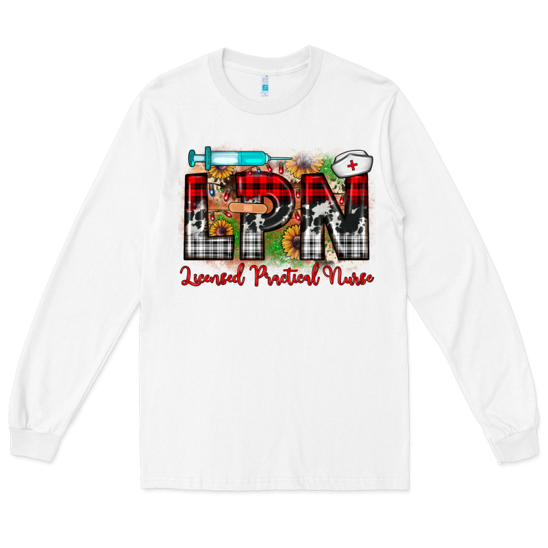 Christmas Lpn Licensed Practical Nurse Long Sleeve Tee by JahusDesignShop | Teevron