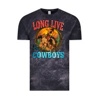 Cloud Black long live the cowboys Vintage Tee - Zillion Design Studio