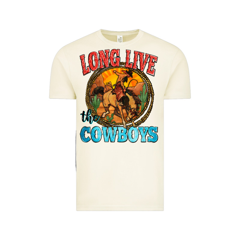 Long Live The Cowboys Vintage Tee by Zillion Design Studio | Teevron