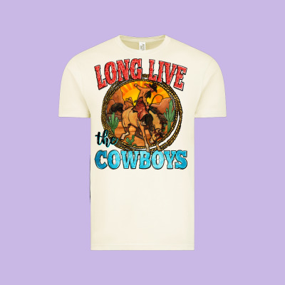 Long Live The Cowboys Vintage Tee Designed By Zillion Design Studio
