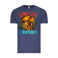 Vintage Denim long live the cowboys Vintage Tee - Zillion Design Studio