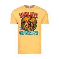 Vintage Mustard long live the cowboys Vintage Tee - Zillion Design Studio
