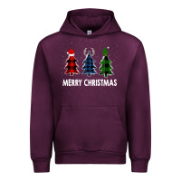 Mauve Wine Merry Christmas Urban Hoodie - Bettercallsaul