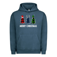 Pigment Midnight Navy Merry Christmas Urban Hoodie - Bettercallsaul