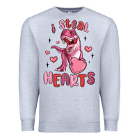 Heather Grey i steal hearts Premium Sweatshirt - MaliasSmallBusiness