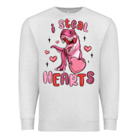 Oatmeal Heather i steal hearts Premium Sweatshirt - MaliasSmallBusiness