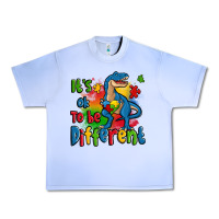 Grape Ice it's ok to be different autism trex Urban Heavy Tee - Zillion Design Studio