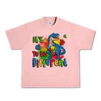 Salmon it's ok to be different autism trex Urban Heavy Tee - Zillion Design Studio
