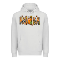 Dove Grey Western Mom With Pumpkins Premium Hoodie - BundleAndBundleShop