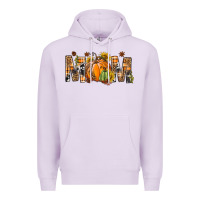 Lilac Western Mom With Pumpkins Premium Hoodie - BundleAndBundleShop