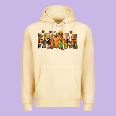 Western Mom With Pumpkins Premium Hoodie Designed By Bundleandbundleshop