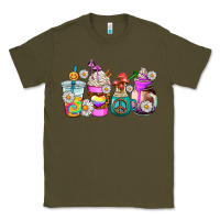 Army Green hippie coffee cups Classic Tee - AdoDesignShop