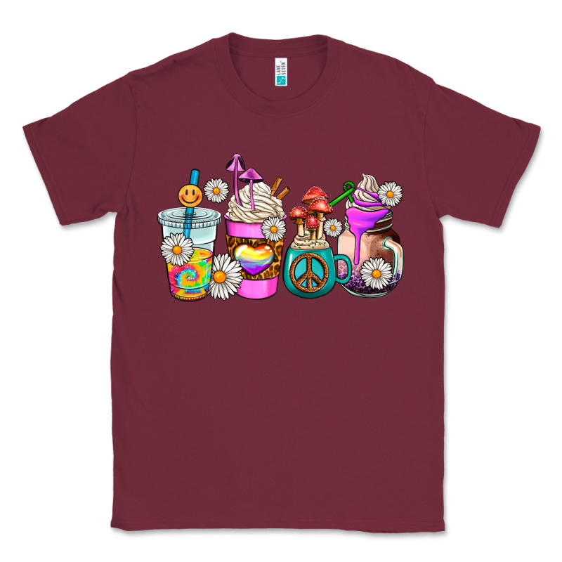 Hippie Coffee Cups Classic Tee by AdoDesignShop | Teevron