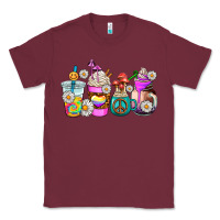 Burgundy hippie coffee cups Classic Tee - AdoDesignShop