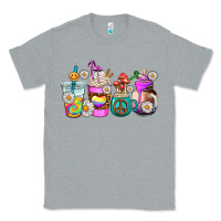 Heather Grey hippie coffee cups Classic Tee - AdoDesignShop