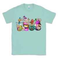 Seafoam hippie coffee cups Classic Tee - AdoDesignShop