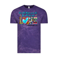 Cloud Purple let all that you do be done in love Vintage Tee - Zillion Design Studio