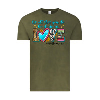 Vintage Olive let all that you do be done in love Vintage Tee - Zillion Design Studio