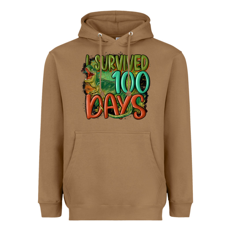 I Survived 100 Days Heavyweight Hoodie by MaliasSmallBusiness | Teevron
