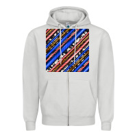 Dove Grey western america seamless pattern Zipper Hoodie - BundleAndBundleShop