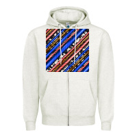 Oatmeal Heather western america seamless pattern Zipper Hoodie - BundleAndBundleShop