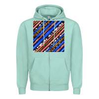 Seafoam western america seamless pattern Zipper Hoodie - BundleAndBundleShop