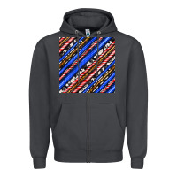 Smoke western america seamless pattern Zipper Hoodie - BundleAndBundleShop