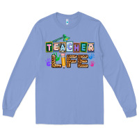 Colony Blue teacher life Long Sleeve Tee - AdoDesignShop