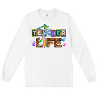 White teacher life Long Sleeve Tee - AdoDesignShop