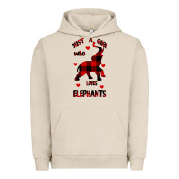 Pigment French Oak Just a girl who loves Elephants - Elephant Urban Hoodie - Bettercallsaul
