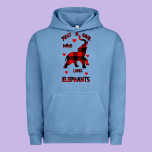 Just A Girl Who Loves Elephants - Elephant Urban Hoodie Designed By Bettercallsaul