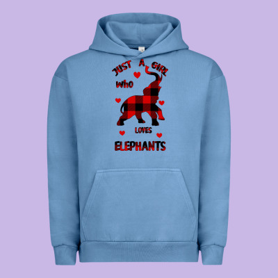Just A Girl Who Loves Elephants - Elephant Urban Hoodie Designed By Bettercallsaul