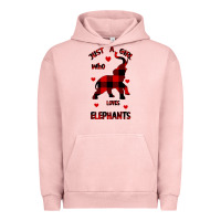 Pigment Salmon Just a girl who loves Elephants - Elephant Urban Hoodie - Bettercallsaul