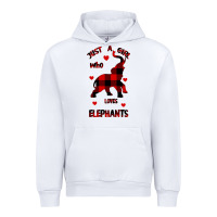 White Just a girl who loves Elephants - Elephant Urban Hoodie - Bettercallsaul