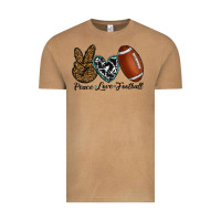 Peace Love Football Vintage Tee | Teevron