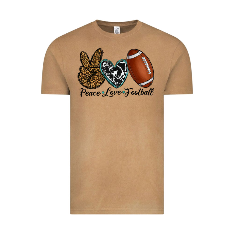 Peace Love Football Vintage Tee by RanaPortraitStore | Teevron