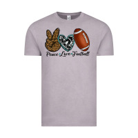 Vintage Zinc peace love football Vintage Tee - RanaPortraitStore